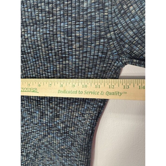 Theory Women’s SIZE P Cabled Print RibbedBoatneck Sweater with Bell Sleeves - Picture 7 of 15